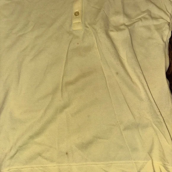 Lacoste Yellow Polo Shirt Size 44 Crocodile Logo Classic Polo - Picture 5 of 6